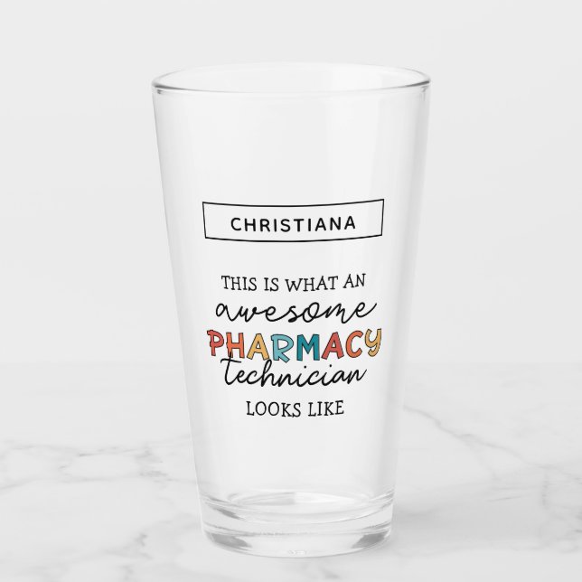 Custom Pharmacy Technique Phantastisch Funny Glas (Vorderseite)