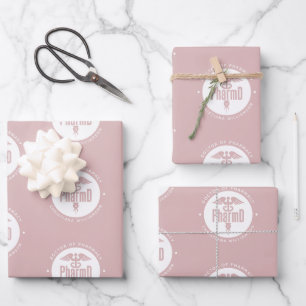Custom PharmD Doctor of Pharmacy Abschluss Geschenkpapier Set