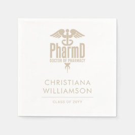 Custom PharmD Doctor of Pharmacy Graduation Party Serviette