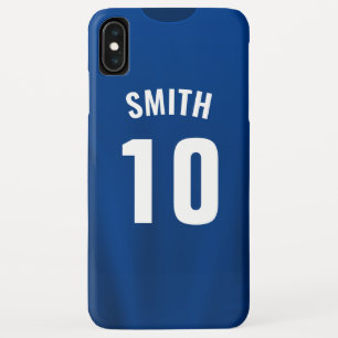 Custom Phone Case Football Shirt - Blau