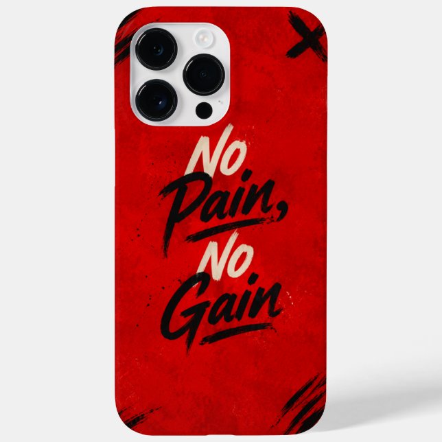 Custom Phone Case No Pain, No Gain (Rückseite)