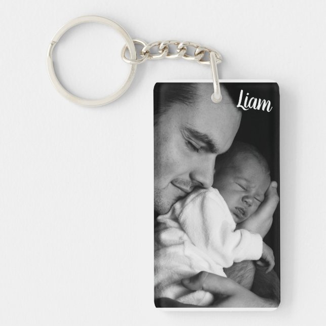 Custom photo and name keychain personalized schlüsselanhänger (Vorderseite)