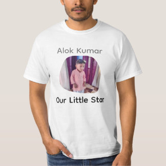Custom Photo and Name Kids Ringer  T-Shirt
