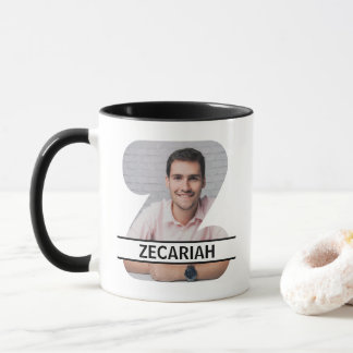 Custom Photo and Name Letter 'Z' Tasse