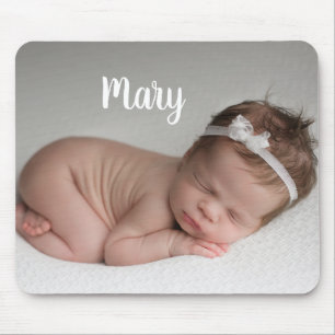 Custom photo and name mouse pad personalized mousepad