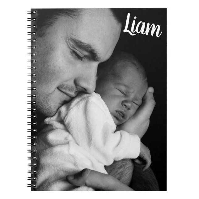 Custom photo and name notebook personalized notizblock (Vorderseite)