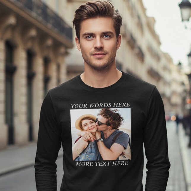 Custom Photo and Text T-Shirt (Von Creator hochgeladen)