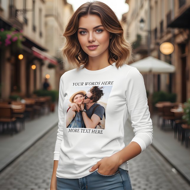 Custom Photo and Text Tri-Blend Shirt (Von Creator hochgeladen)