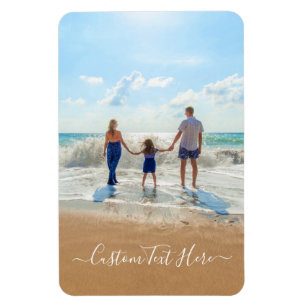 Custom Photo and Text - Your Own Design - Family Magnet