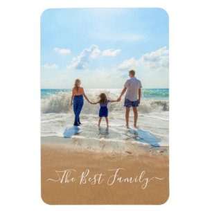 Custom Photo and Text - Your Own Design My Family Magnet
