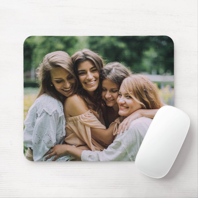Custom Photo Best Friends Mousepad (Mit Mouse)