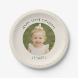 Custom Photo Birthday Sticker -Personal Invitation Pappteller