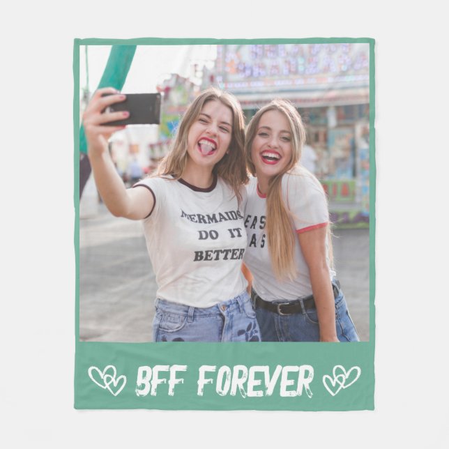 Custom Photo Blanket for Friends Keepsake Gift Fleecedecke (Vorderseite)