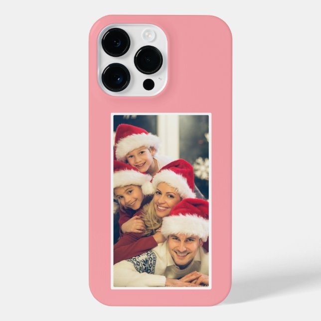 Custom Photo Blush Pink iPhone Case- Mate iPhone Hülle (Rückseite)
