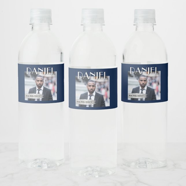 Custom Photo Bottle Label, Birthday Magazine Cover Wasserflaschenetikett (Flaschen)