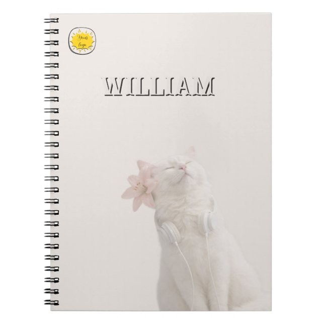 Custom photo cat pet  notebook notizblock (Vorderseite)