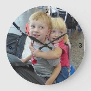 Custom Photo Clock Große Wanduhr