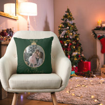 custom photo collage Merry Christmas bauble