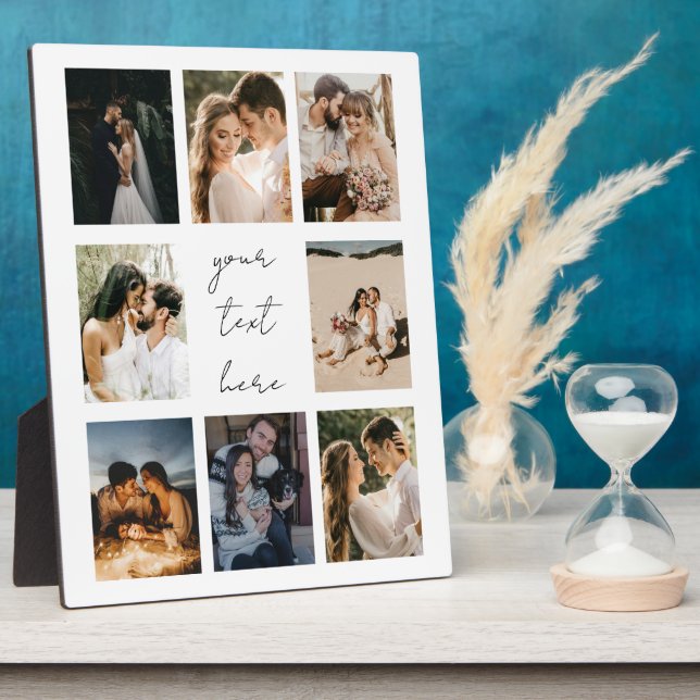 Custom Photo Collage Personalized Picture Family Fotoplatte (Seite)