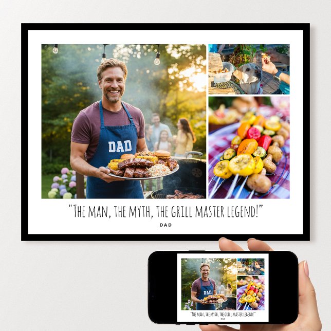 Custom Photo Collage Poster Family Quote Modern (Von Creator hochgeladen)