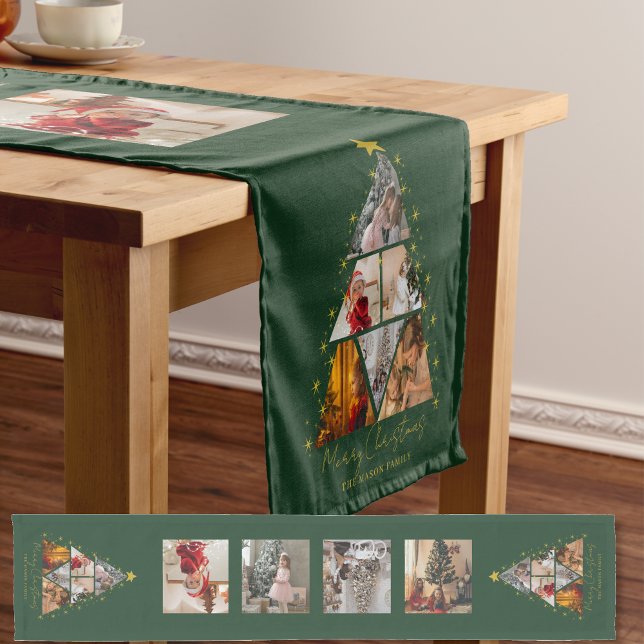 Custom Photo Collage Table Runner Kurzer Tischläufer (Von Creator hochgeladen)