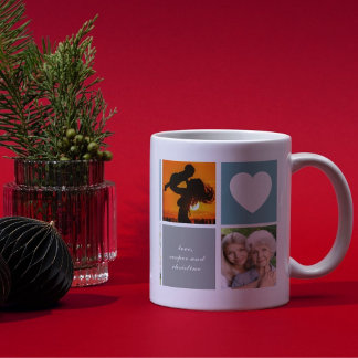 Custom Photo Collage with Sentimental Message Kaffeetasse