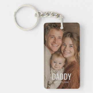 Custom Photo "DADDY'' Modern Schlüsselanhänger
