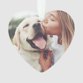 Custom Photo Dog Cat Lover Gift Dog Mom Dog Dad Ornament