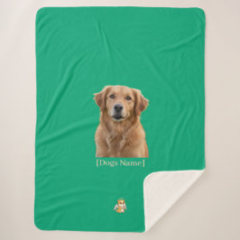 Custom Photo Dog Memorial Sherpa Blanket Sherpadecke