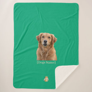 Custom Photo Dog Memorial Sherpa Blanket Sherpadecke