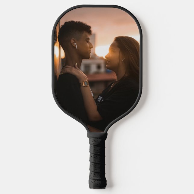 Custom Photo Double Sided | Personalized Sports  Pickleball Schläger (Vorderseite)