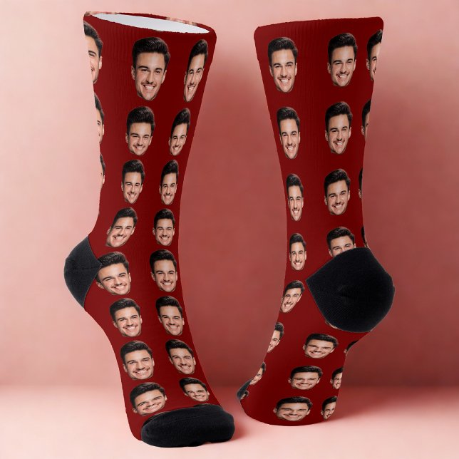 Custom Photo Face Socks, Funny Personalized Gift  Socken (Von Creator hochgeladen)