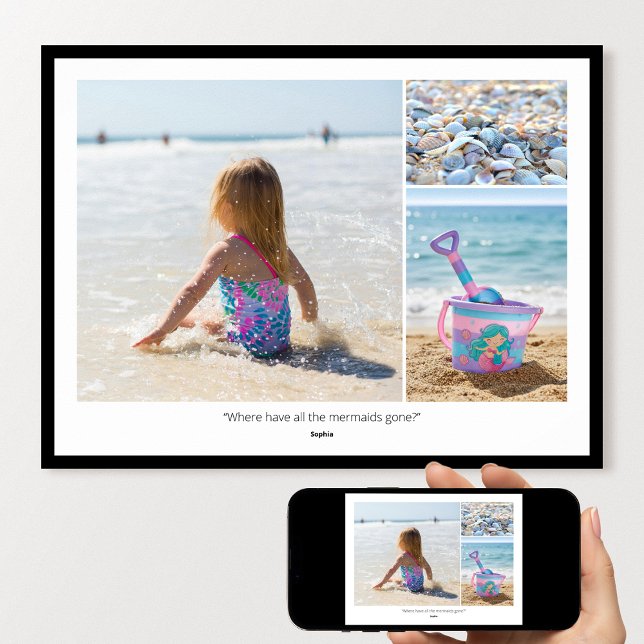  Custom Photo Family Quotes & Funny Sayings Modern Poster (Von Creator hochgeladen)