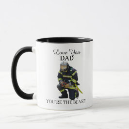 Custom Photo Firefighter For Dad Git Mug Tasse