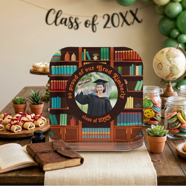 Custom Photo Graduation Paper Plate Pappteller (Von Creator hochgeladen)