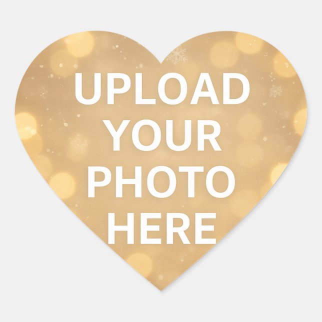 Custom Photo Herz-Aufkleber (Vorderseite)