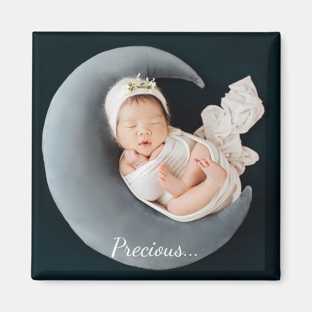 Custom photo keepsake precious baby magnet (Vorne)