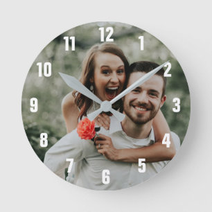 Custom Photo Large Clock Runde Wanduhr