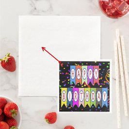 Custom Photo Logo Art Slogan Coined Cocktail Serviette