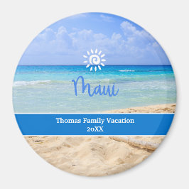 Custom Photo Maui Beach Magnet