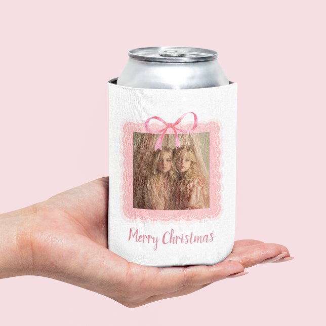 Custom Photo Merry Christmas Can Cooler Dosenkühler (Von Creator hochgeladen)