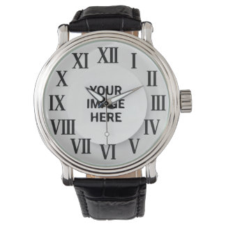 Custom Photo & Name Engraved Wristwatch Armbanduhr