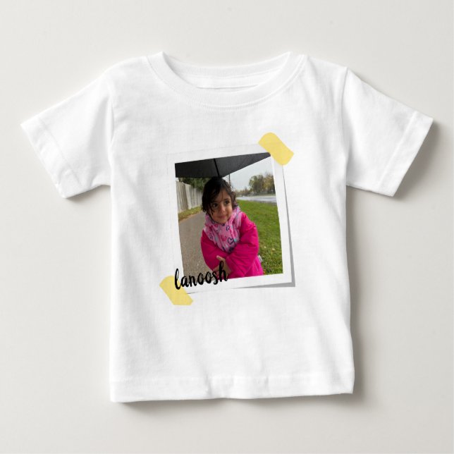 Custom Photo & Name Kids T-Shirt (Vorderseite)