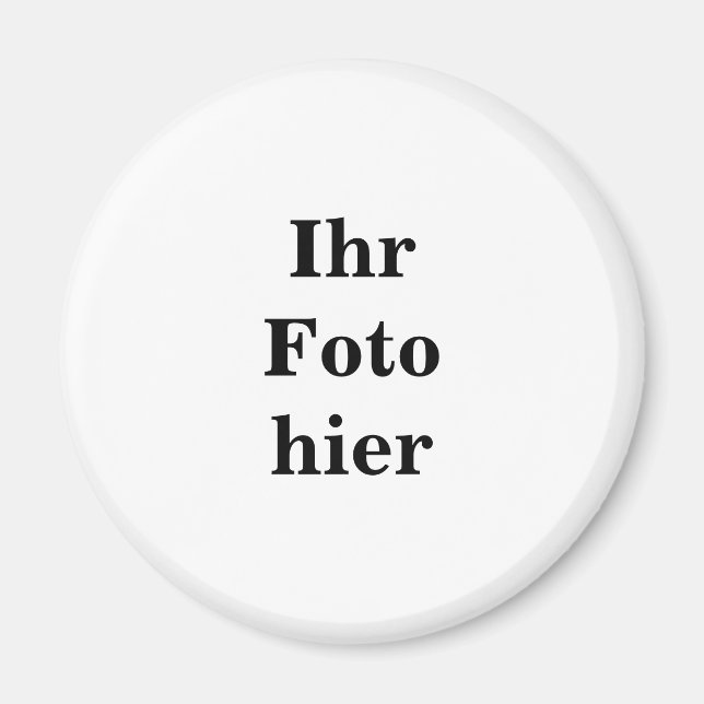 Custom photo name personalized Magnet (Vorne)