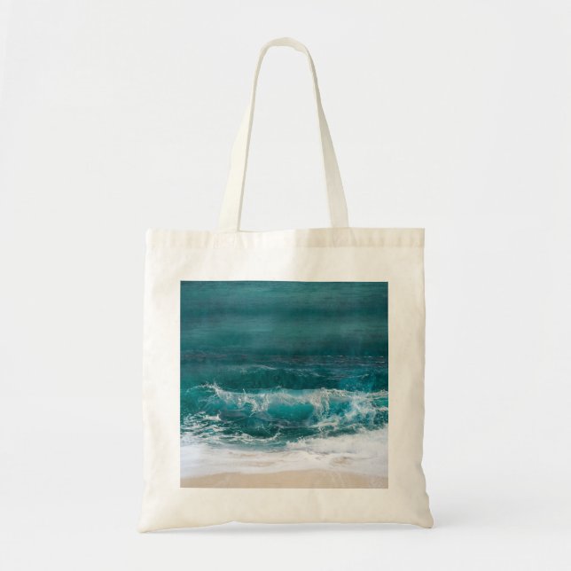Custom Photo Personalized  Beach Tote Bag Tragetasche (Vorne)