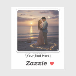 Custom Photo Personalized Custom-Cut Vinyl Sticker