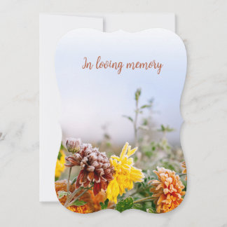 custom photo personalized memorial funeral card einladung