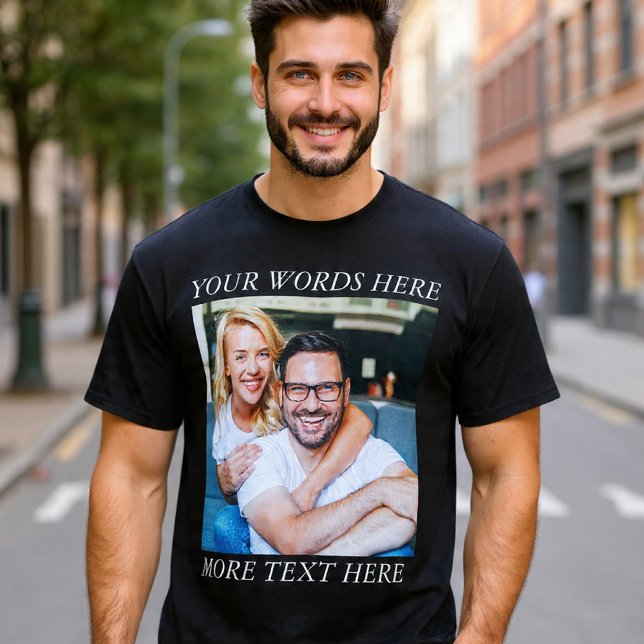 Custom Photo & Personalized Text Graphic Tee (Von Creator hochgeladen)