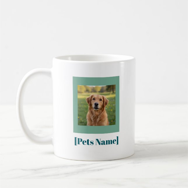 Custom Photo Pet Coffee Mug | Personalized Name Kaffeetasse (Links)