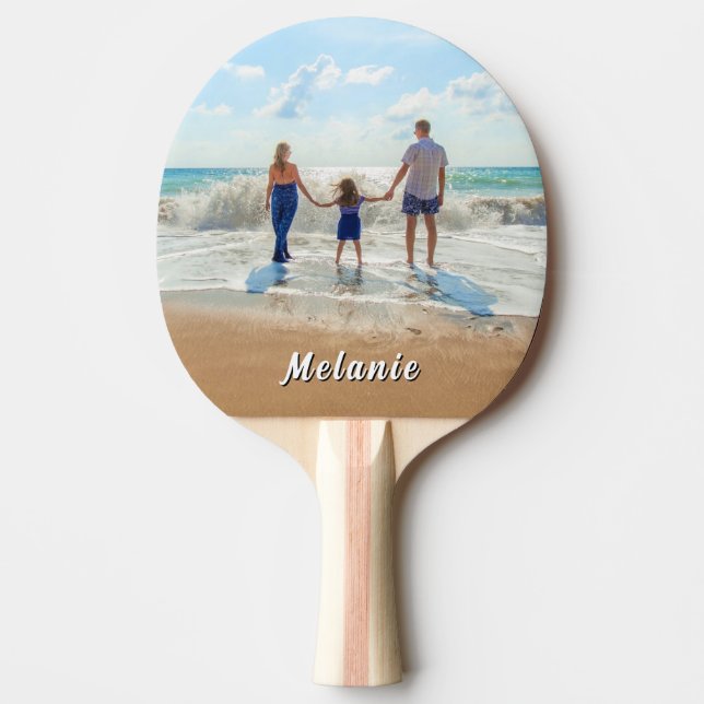 Custom Photo Ping Pong Paddles Personalized Name Tischtennis Schläger (Vorderseite)